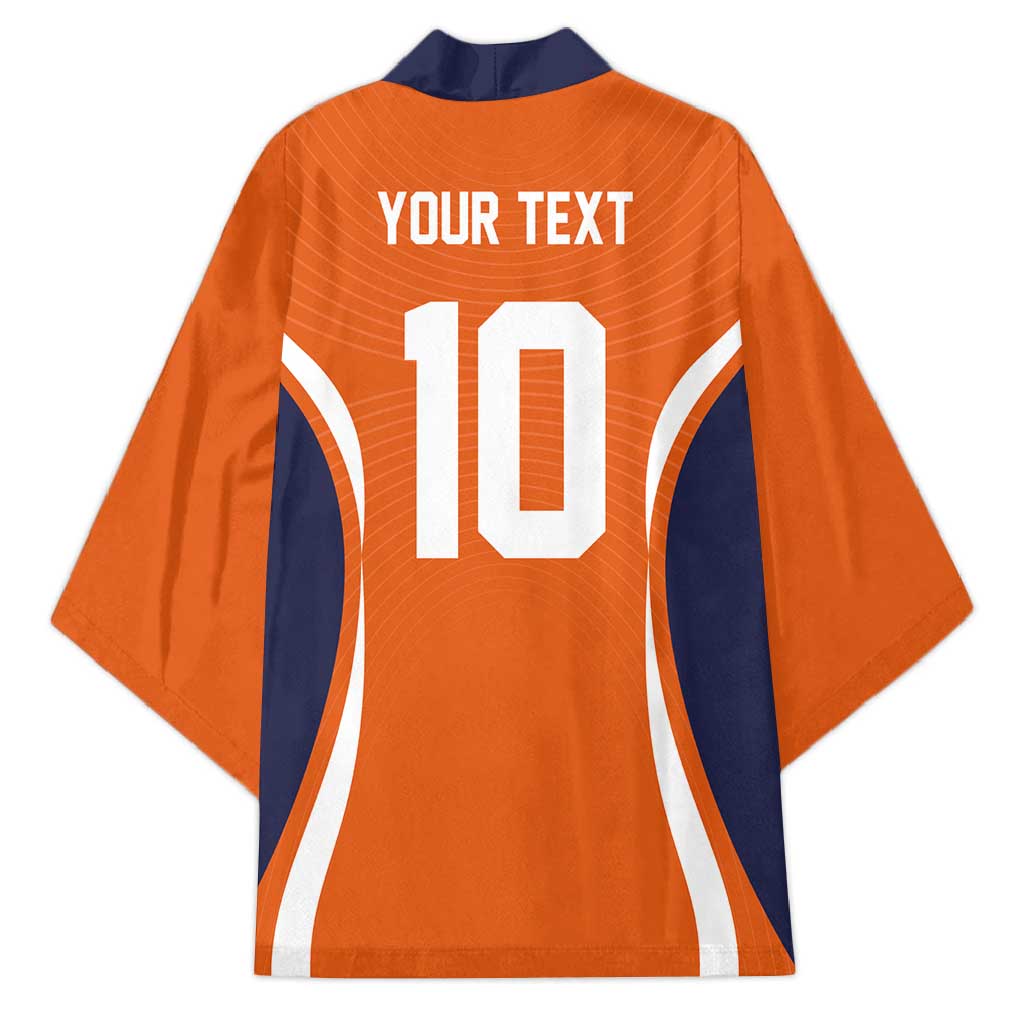 Custom Japan Volleyball Kimono Sporty Style Orange Color