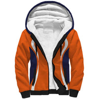 Custom Japan Volleyball Sherpa Hoodie Sporty Style Orange Color