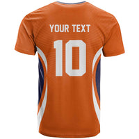 Custom Japan Volleyball T Shirt Sporty Style Orange Color