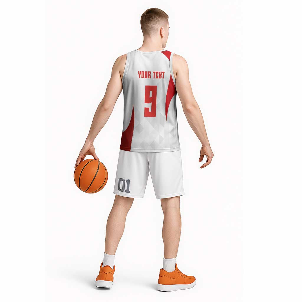 Custom Poland Volleyball Basketball Jersey Sporty Wings Style