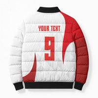 Custom Poland Volleyball Bomber Puffer Jacket Sporty Wings Style