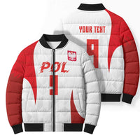 Custom Poland Volleyball Bomber Puffer Jacket Sporty Wings Style