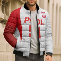 Custom Poland Volleyball Bomber Puffer Jacket Sporty Wings Style