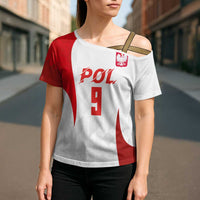 Custom Poland Volleyball Cross Shoulder Shirt Sporty Wings Style