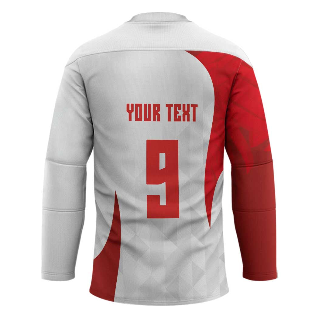 Custom Poland Volleyball Hockey Jersey Sporty Wings Style