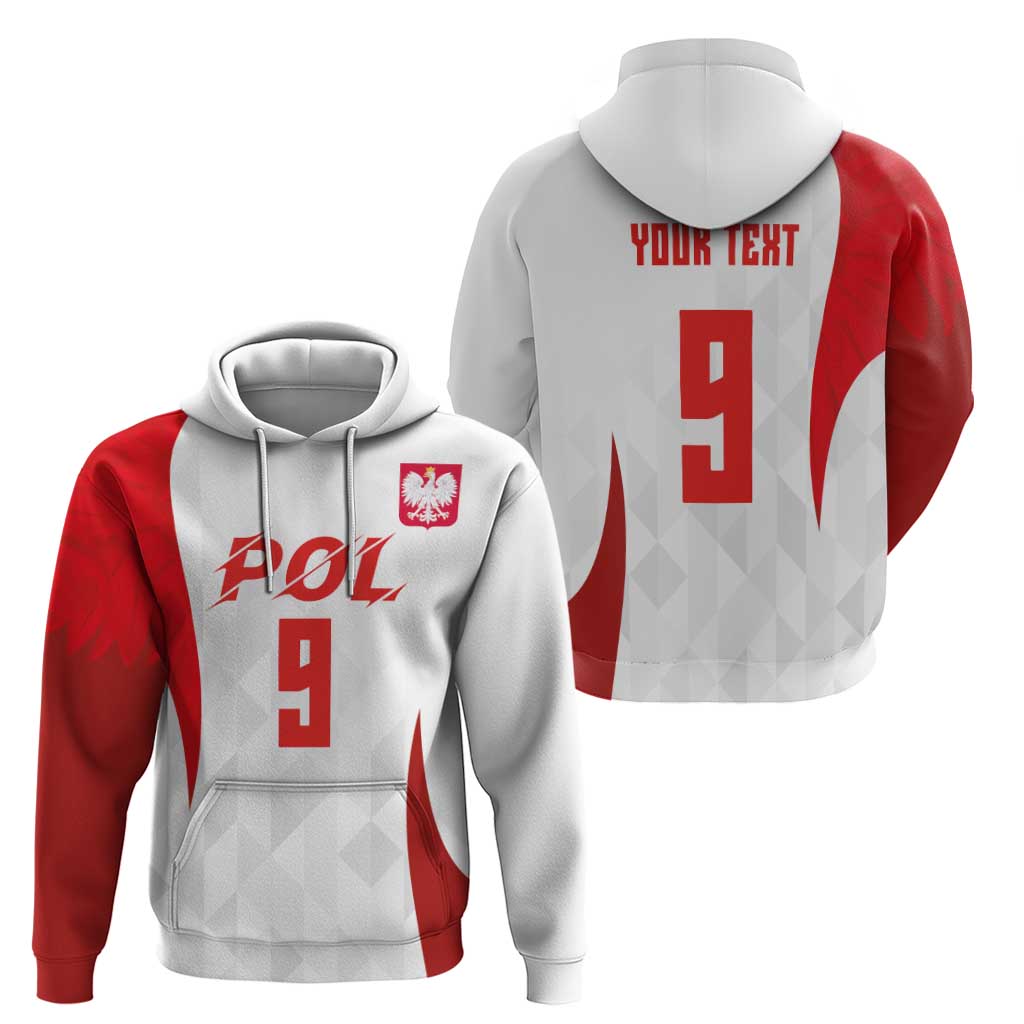Custom Poland Volleyball Hoodie Sporty Wings Style