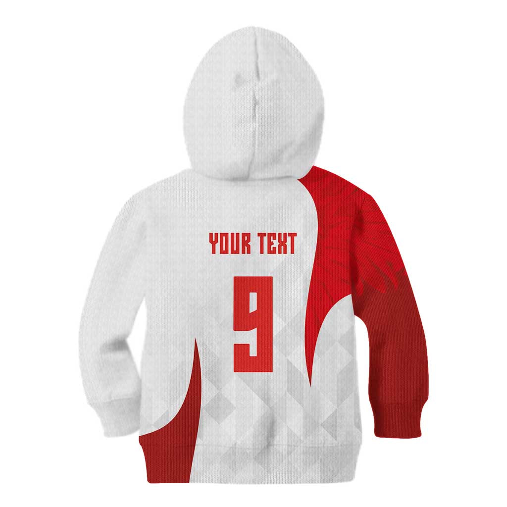 Custom Poland Volleyball Kid Hoodie Sporty Wings Style