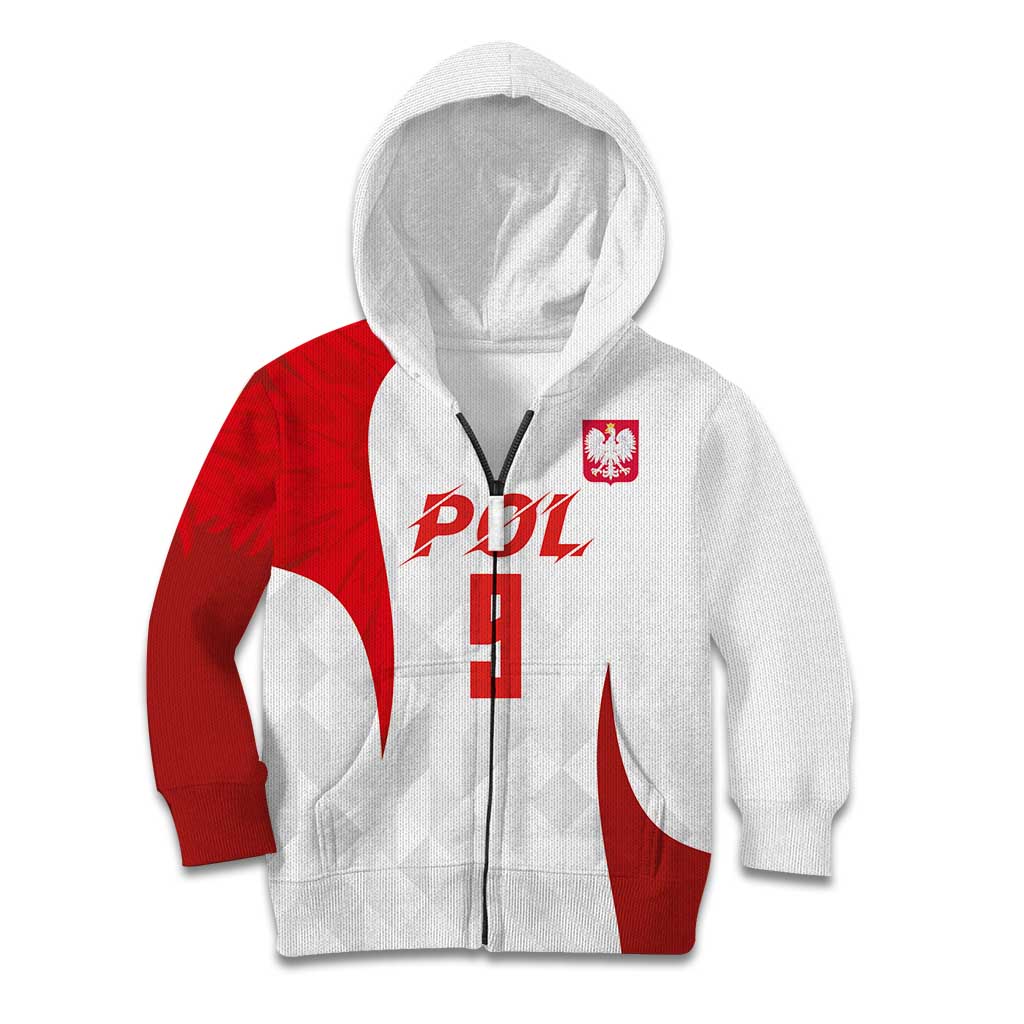 Custom Poland Volleyball Kid Hoodie Sporty Wings Style