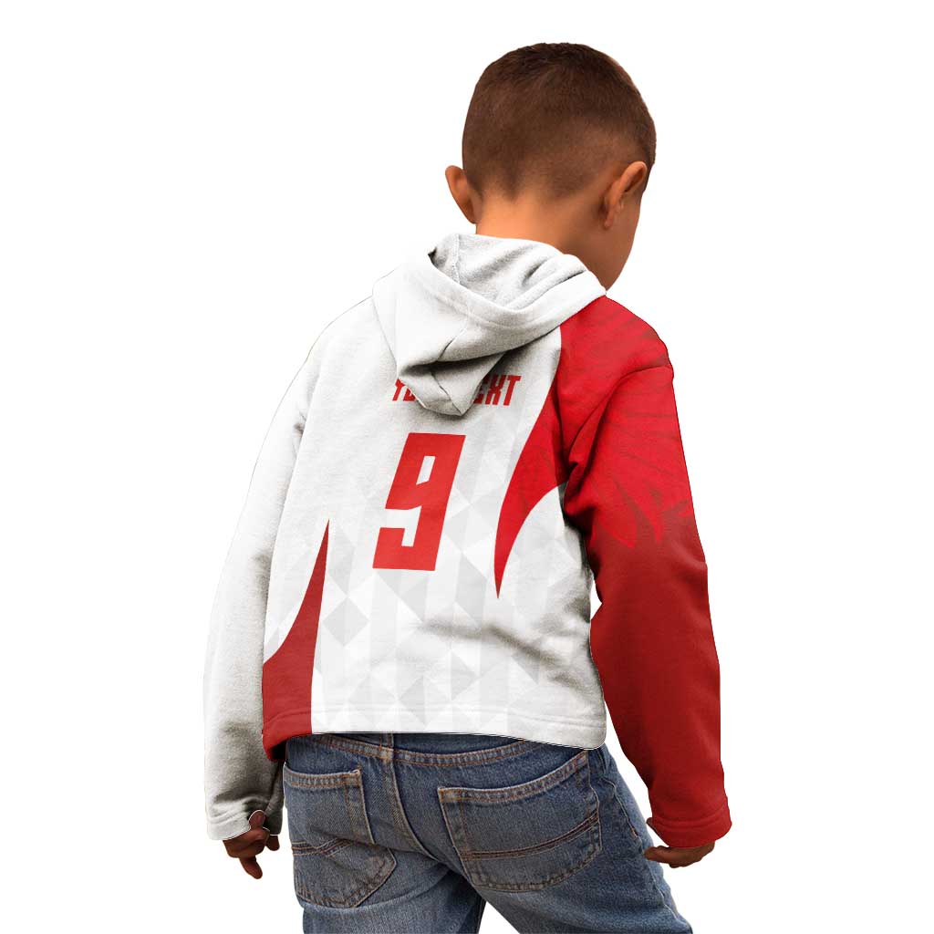 Custom Poland Volleyball Kid Hoodie Sporty Wings Style