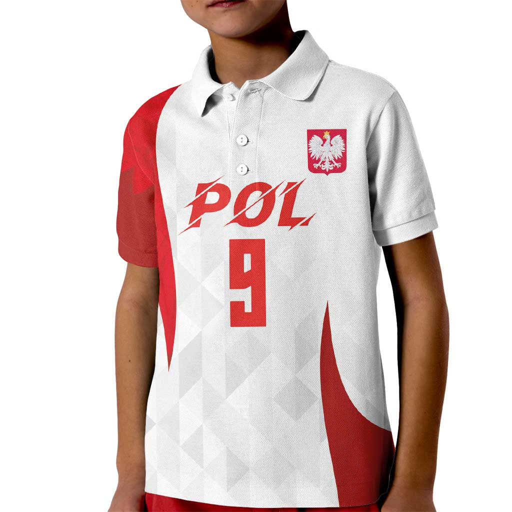 Custom Poland Volleyball Kid Polo Shirt Sporty Wings Style