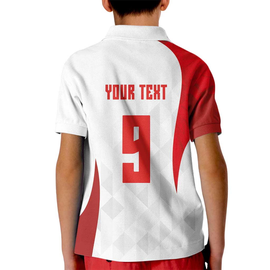 Custom Poland Volleyball Kid Polo Shirt Sporty Wings Style