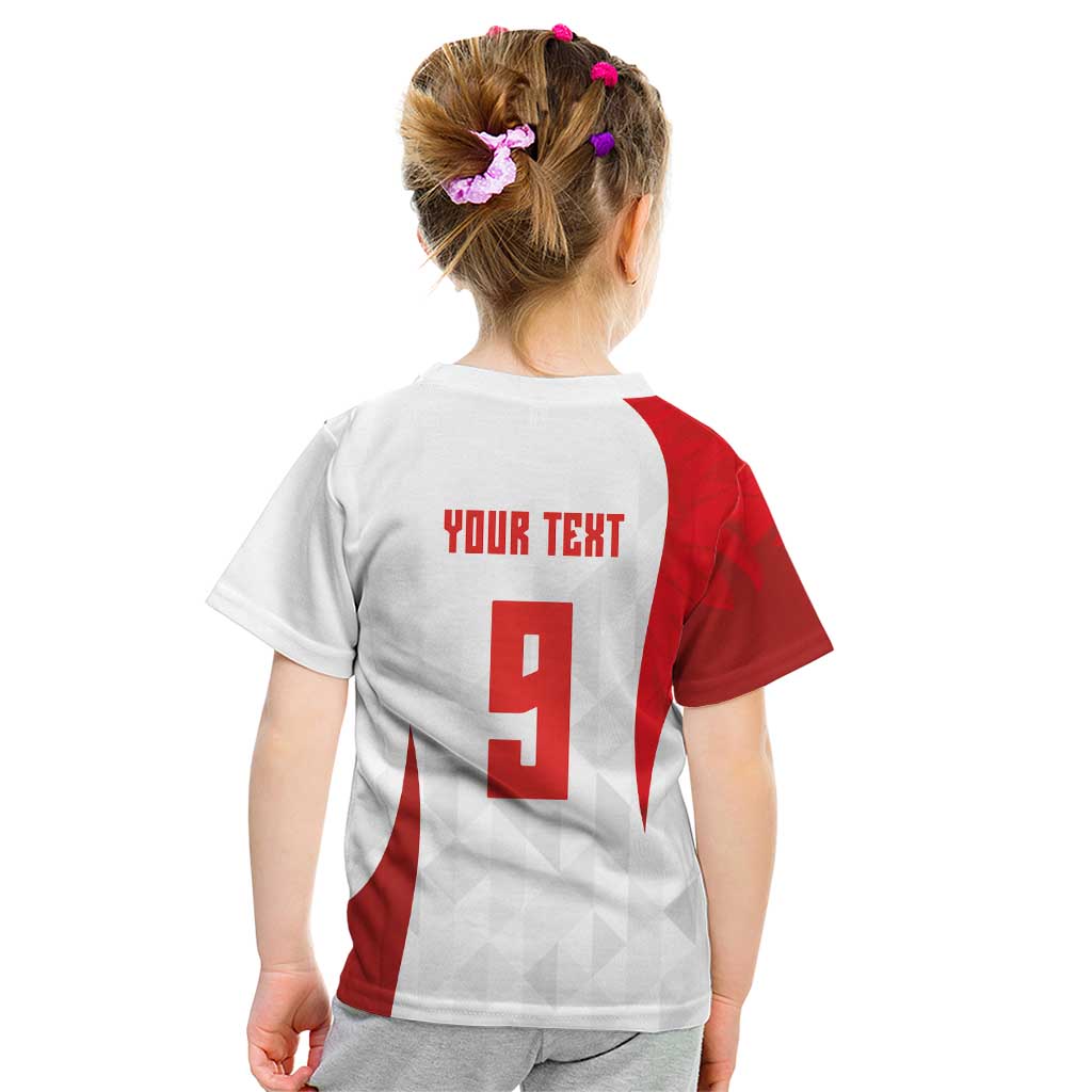 Custom Poland Volleyball Kid T Shirt Sporty Wings Style