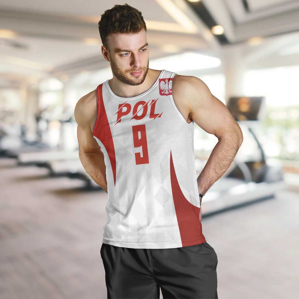 Custom Poland Volleyball Men Tank Top Sporty Wings Style
