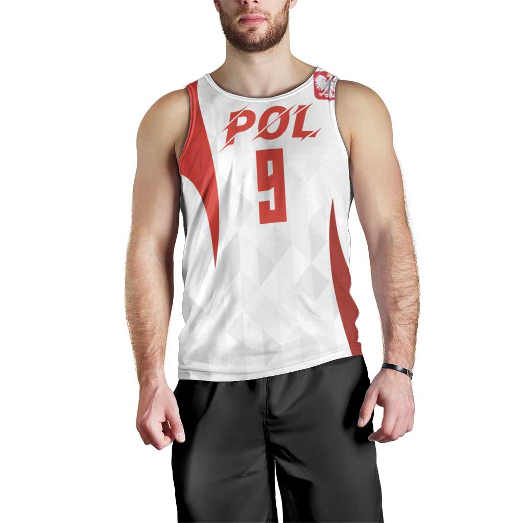 Custom Poland Volleyball Men Tank Top Sporty Wings Style