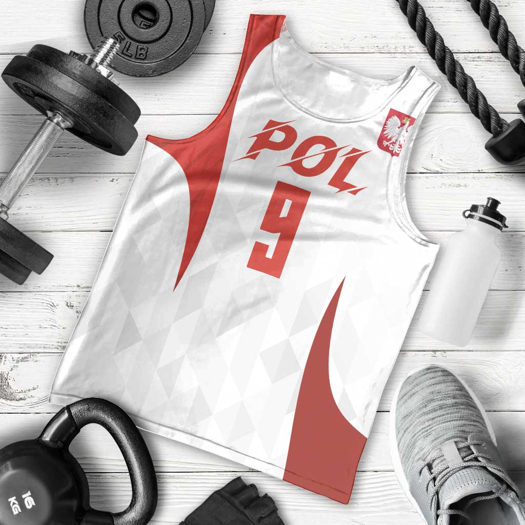 Custom Poland Volleyball Men Tank Top Sporty Wings Style