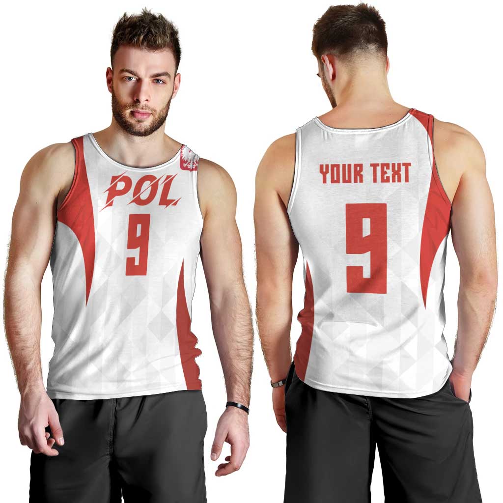 Custom Poland Volleyball Men Tank Top Sporty Wings Style