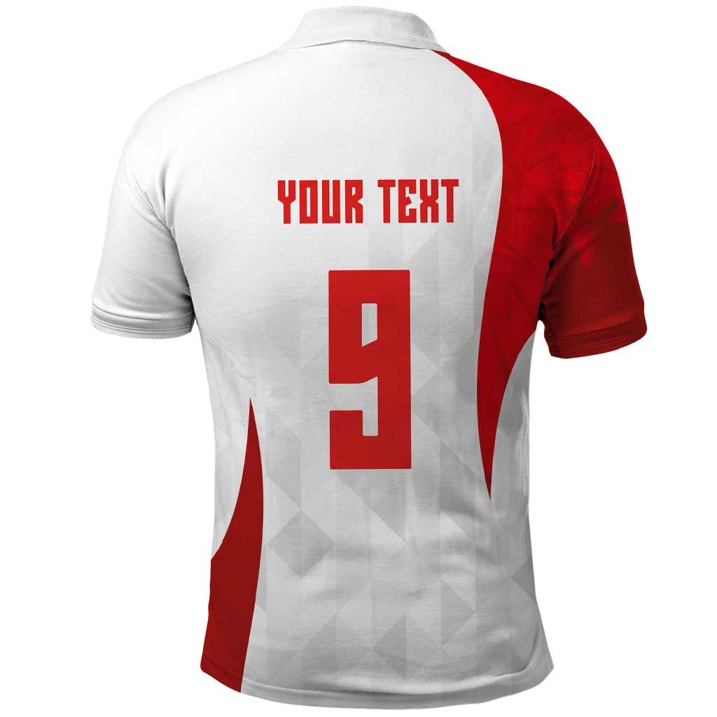 Custom Poland Volleyball Polo Shirt Sporty Wings Style