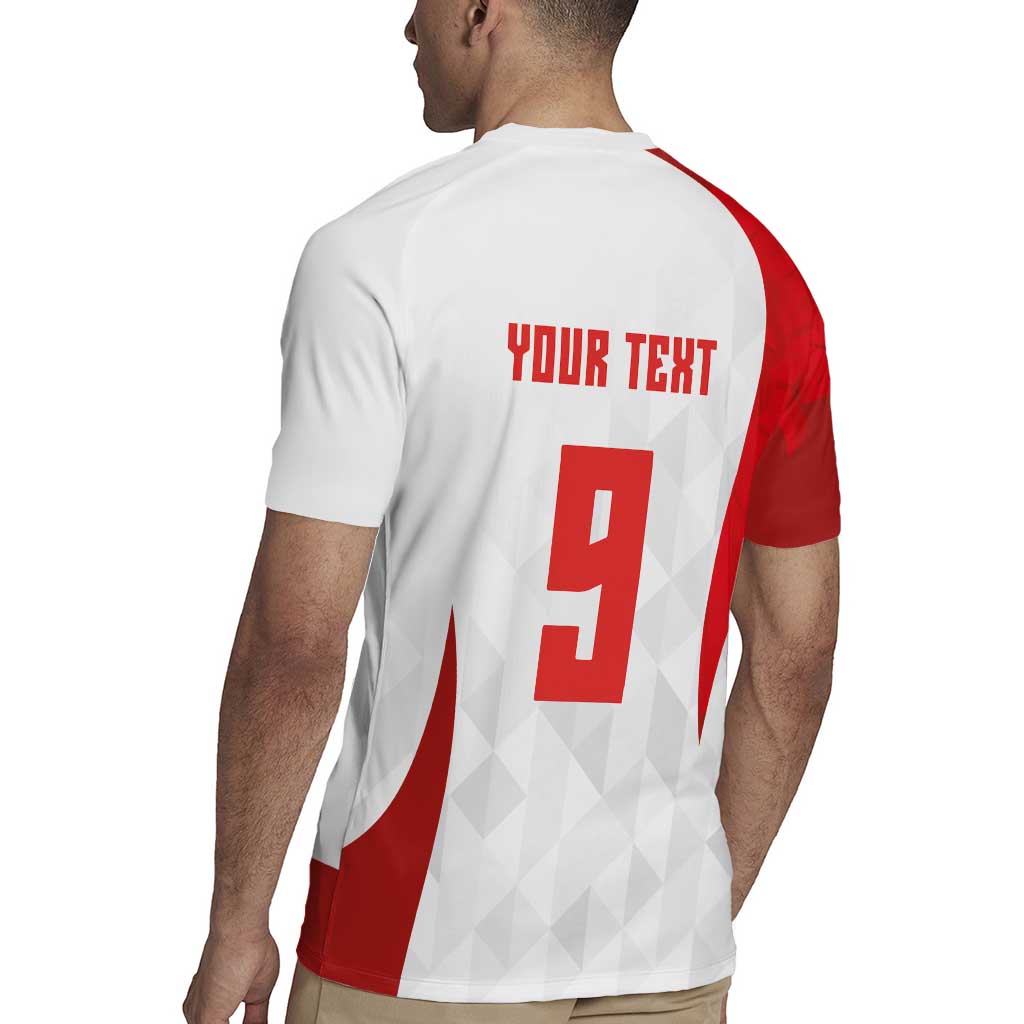 Custom Poland Volleyball Rugby Jersey Sporty Wings Style