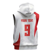 Custom Poland Volleyball Sleeveless Zip Hoodie Sporty Wings Style