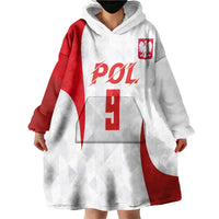 Custom Poland Volleyball Wearable Blanket Hoodie Sporty Wings Style