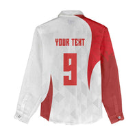 Custom Poland Volleyball Women Casual Shirt Sporty Wings Style