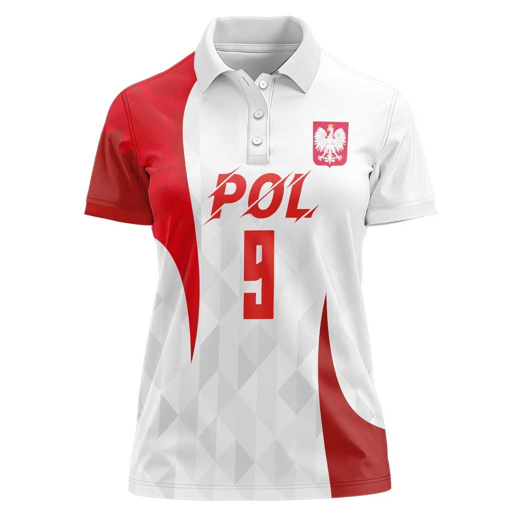 Custom Poland Volleyball Women Polo Shirt Sporty Wings Style