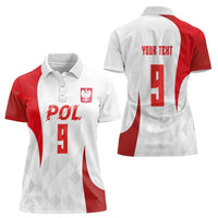 Custom Poland Volleyball Women Polo Shirt Sporty Wings Style