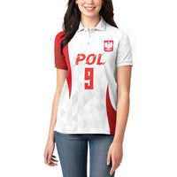 Custom Poland Volleyball Women Polo Shirt Sporty Wings Style