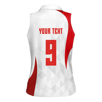 Custom Poland Volleyball Women Sleeveless Polo Shirt Sporty Wings Style