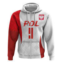 Custom Poland Volleyball Zip Hoodie Sporty Wings Style