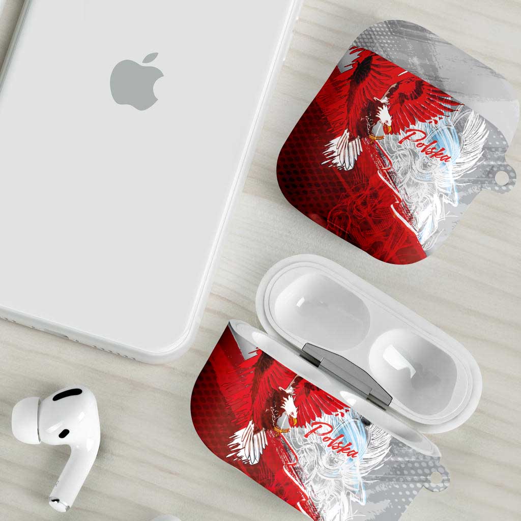 Poland Eagle and Winged Hussar AirPods Case Grunge Sporty Style
