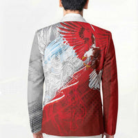 Poland Eagle and Winged Hussar Blazer Grunge Sporty Style