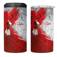 Poland Eagle and Winged Hussar 4 in 1 Can Cooler Tumbler Grunge Sporty Style