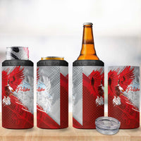 Poland Eagle and Winged Hussar 4 in 1 Can Cooler Tumbler Grunge Sporty Style