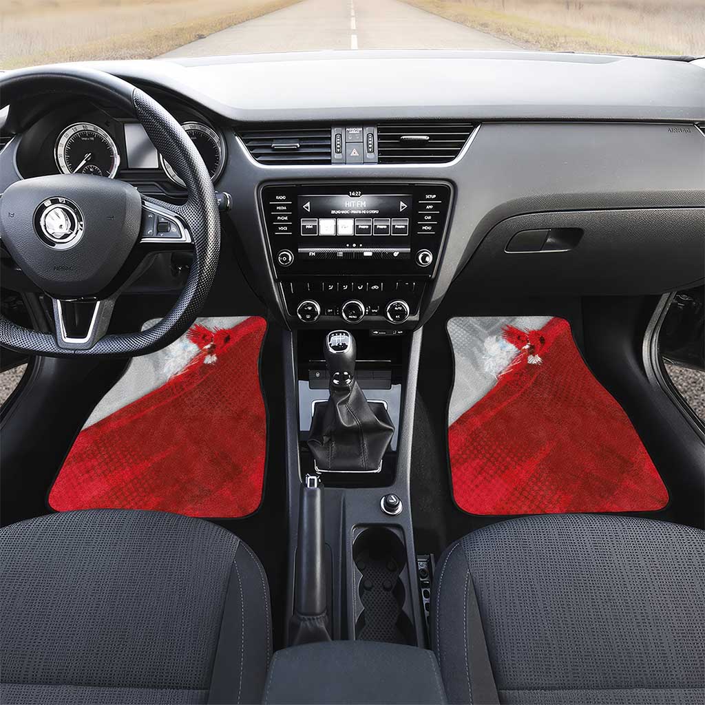 Poland Eagle and Winged Hussar Car Mats Grunge Sporty Style