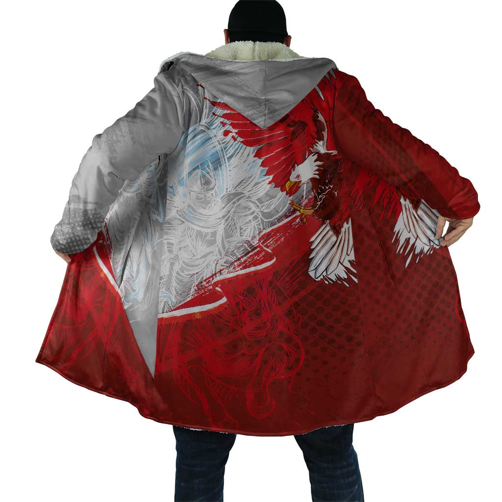 Poland Eagle and Winged Hussar Cloak Grunge Sporty Style