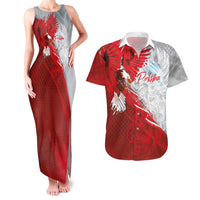 Poland Eagle and Winged Hussar Couples Matching Tank Maxi Dress and Hawaiian Shirt Grunge Sporty Style