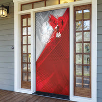 Poland Eagle and Winged Hussar Door Cover Grunge Sporty Style