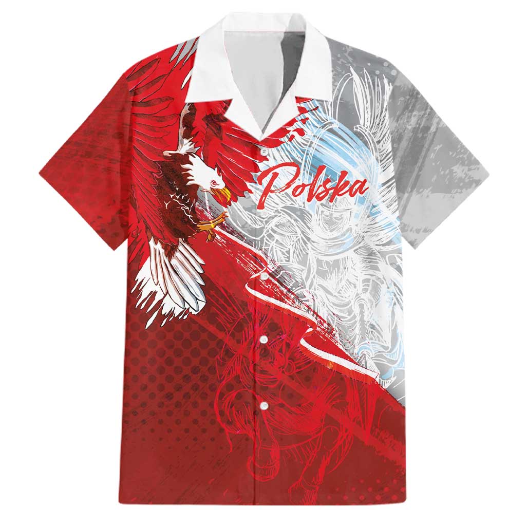 Poland Eagle and Winged Hussar Family Matching Long Sleeve Bodycon Dress and Hawaiian Shirt Grunge Sporty Style