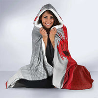 Poland Eagle and Winged Hussar Hooded Blanket Grunge Sporty Style