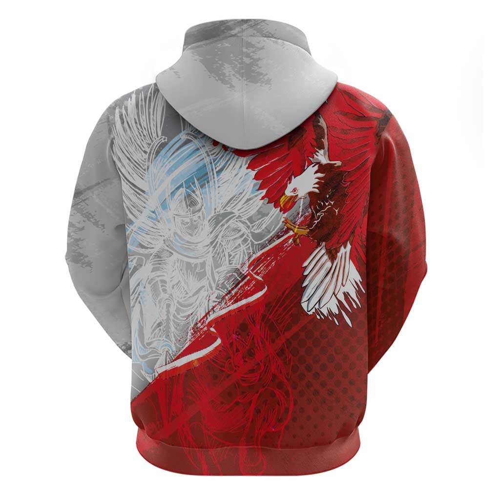 Poland Eagle and Winged Hussar Hoodie Grunge Sporty Style