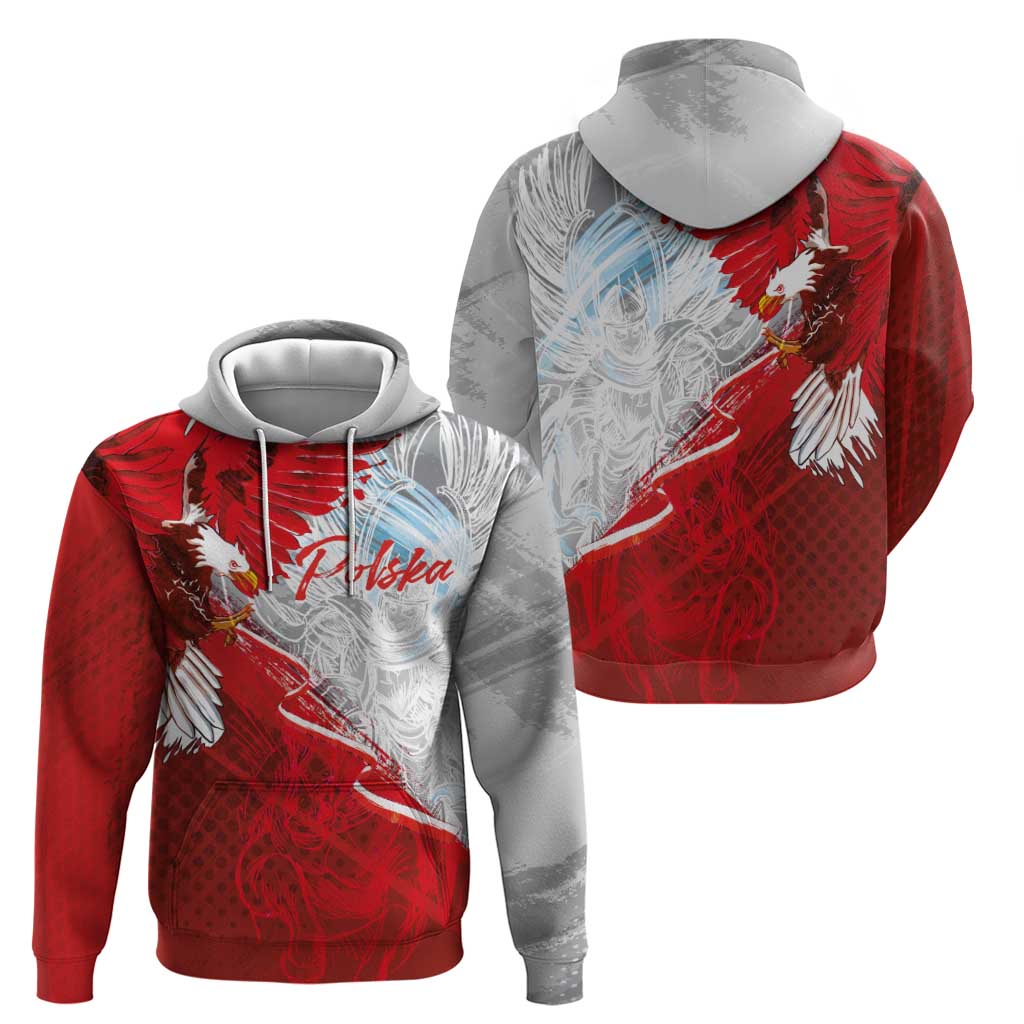 Poland Eagle and Winged Hussar Hoodie Grunge Sporty Style