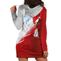 Poland Eagle and Winged Hussar Hoodie Dress Grunge Sporty Style