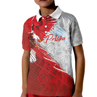 Poland Eagle and Winged Hussar Kid Polo Shirt Grunge Sporty Style