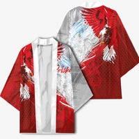 Poland Eagle and Winged Hussar Kimono Grunge Sporty Style