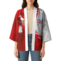 Poland Eagle and Winged Hussar Kimono Grunge Sporty Style