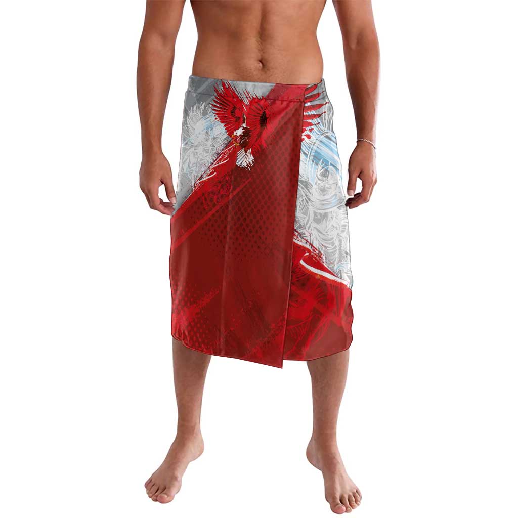 Poland Eagle and Winged Hussar Lavalava Grunge Sporty Style