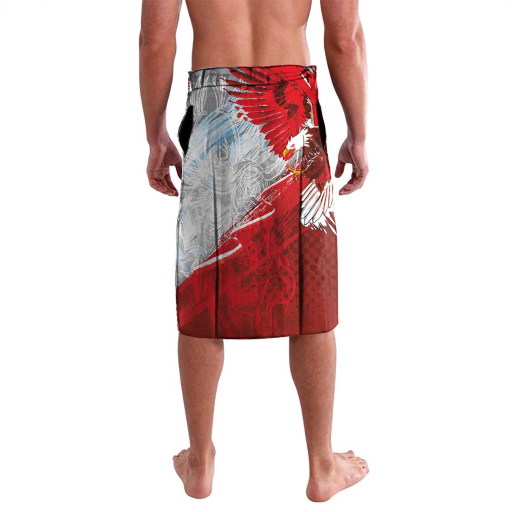 Poland Eagle and Winged Hussar Lavalava Grunge Sporty Style