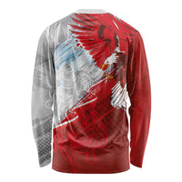 Poland Eagle and Winged Hussar Long Sleeve Shirt Grunge Sporty Style