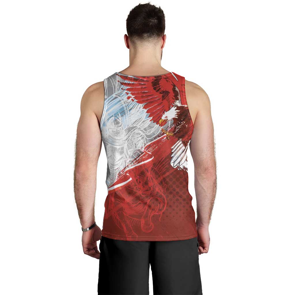 Poland Eagle and Winged Hussar Men Tank Top Grunge Sporty Style